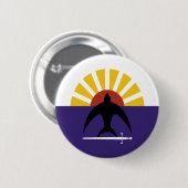 Cozumel, Flagge Quintana Roo, Mexiko, Mexiko Button (Vorne & Hinten)