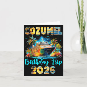 Cozumel-Geburtstagsreise 2026 Familien-Geburtstags Karte
