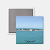 Cozumel Island Blue Water Tropical Magnet (Vorderseite/Rückseite)
