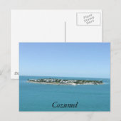 Cozumel Island Blue Water Tropical Postcard Postkarte (Vorne/Hinten)