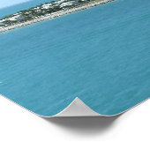 Cozumel Island Tropical Blue Water Poster (Ecke)