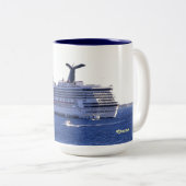 Cozumel-Kreuzfahrt-Besuchs-Gewohnheit Zweifarbige Tasse (VorderseiteRechts)