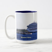 Cozumel-Kreuzfahrt-Besuchs-Gewohnheit Zweifarbige Tasse (Links)