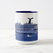 Cozumel-Kreuzfahrt-Besuchs-Gewohnheit Zweifarbige Tasse (Mittel)