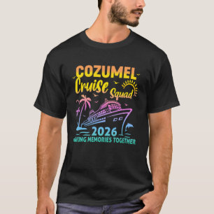 Cozumel Kreuzfahrt-Truppe 2026 Tie Dye passende Fa T-Shirt