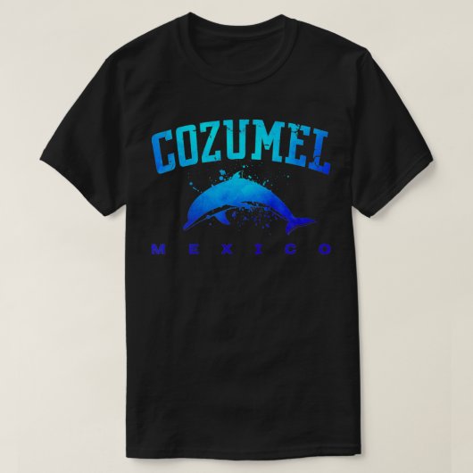 COZUMEL MEXICO Beach Vacation Scuba Diving Dolphin T-Shirt (Design vorne)