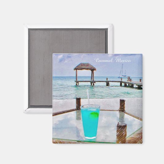 Cozumel Mexico Magnet (Vorderseite/Rückseite)