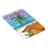 Cozumel Mexico Vintage Reiseplakat Magnet (Rechte Seite)