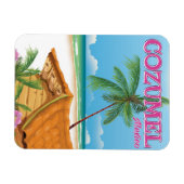 Cozumel Mexico Vintage Reiseplakat Magnet (Horizontal)