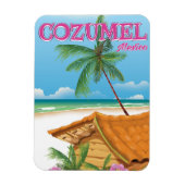 Cozumel Mexico Vintage Reiseplakat Magnet (Vertikal)