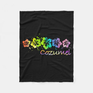 Cozumel, Mexico Watercolor Beach & amp; Surfen Fleecedecke
