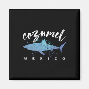 Cozumel Mexiko Hai-Taucher Frühlingsferien Urlaub Magnet