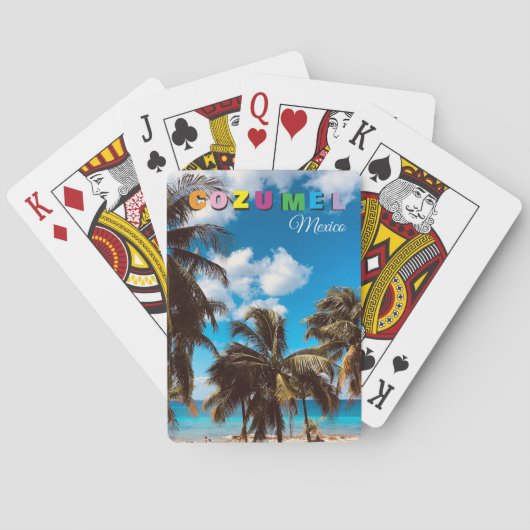 Cozumel Mexiko Souvenir Spielkarten (Rückseite)