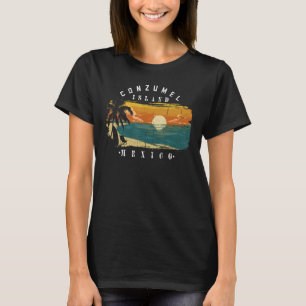 Cozumel Mexiko Strände Retro Cool Abgenutzt Grafik T-Shirt