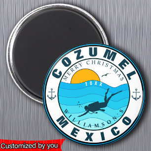Cozumel Mexiko Tauchen Urlaub Souvenir Magnet