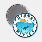 Cozumel Mexiko Tauchen Urlaub Souvenir Magnet (Vorderseite/Rückseite)