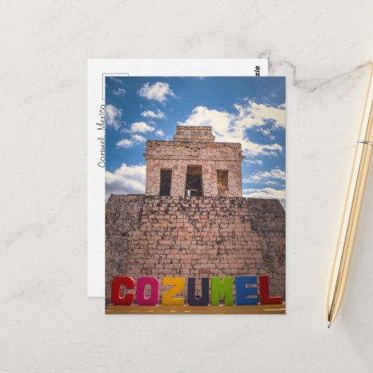 Cozumel, Mexiko – Tropisches Reise-Souvenir Postkarte (Vorderseite/Rückseite Beispiel)