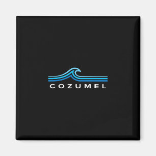 Cozumel Mexiko Wellen Vintage Männer Frauen Mädche Magnet