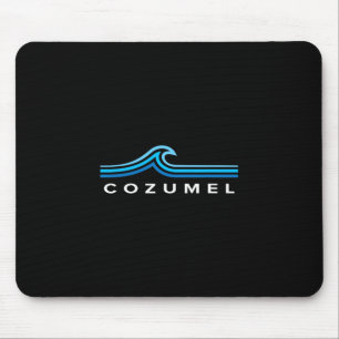 Cozumel Mexiko Wellen Vintage Männer Frauen Mädche Mousepad