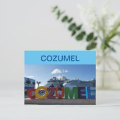 COZUMEL POSTKARTE (Stehend Vorderseite)