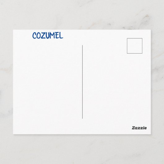COZUMEL POSTKARTE (Rückseite)