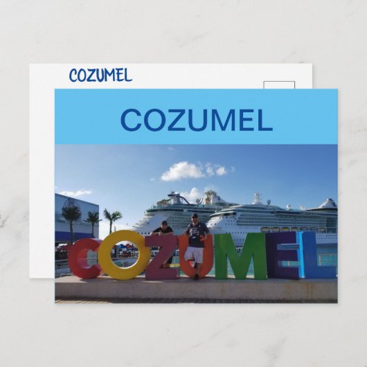 COZUMEL POSTKARTE (Vorne/Hinten)