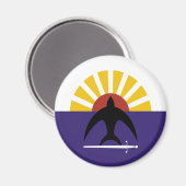 Cozumel, Quintana Roo, Mexiko-Flagge Magnet (Vorderseite/Rückseite)