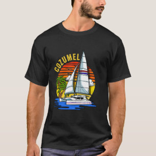 Cozumel Sailboat Retro Geschenk T-Shirt