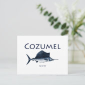Cozumel Sailfish Postkarte (Stehend Vorderseite)