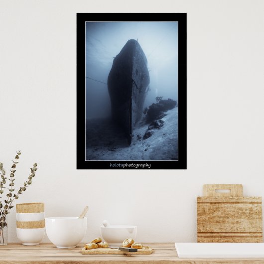 Cozumel - Shipwreck 11-2009 Poster (Küche)