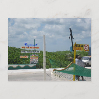 Cozumel Shopping Postcard Postkarte