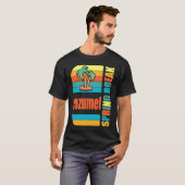 Cozumel Spring Break High School Retro Beach Graph T-Shirt (Vorne ganz)
