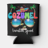 Cozumel Urlaub Squad Sun, Sand und Erinnerungen Me Dosenkühler (Vorderseite)