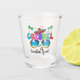 Cozumel Urlaub Squad Sun, Sand und Erinnerungen Me Schnapsglas