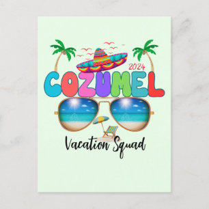 Cozumel-Urlaubstrupp Sonne, Sand und Erinnerungen  Postkarte