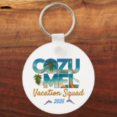 Cozumel Vacation 2025 Tropical Erlebnis Schlüsselanhänger (Rückseite)