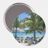 Cozumel Vacation View Magnet (Vorderseite/Rückseite)