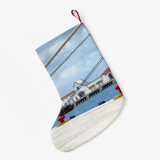 CozumelDockside Kleiner Weihnachtsstrumpf (Rückseite (Hängend))