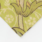 Cozy 19thc Rosa, grüne gemusterte Fleecedecke (Ecke)