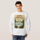 cozy 2026 happy new year Long Sleeve T-Shirt (Vorne ganz)
