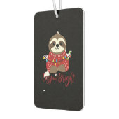 Cozy And Bright Sloth Christmas Lights (1) Autolufterfrischer (Links)