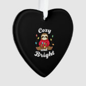 Cozy And Bright Sloth Christmas Lights (2) Ornament (Vorderseite)