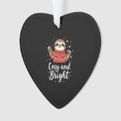 Cozy And Bright Sloth Christmas Lights (4) Ornament (Vorderseite)