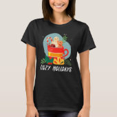 Cozy And Cold Holidays Chocolate Hot Cocoa T-Shirt (Vorderseite)