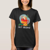 Cozy And Cold Holidays Chocolate Hot Cocoa   T-Shirt (Vorderseite)