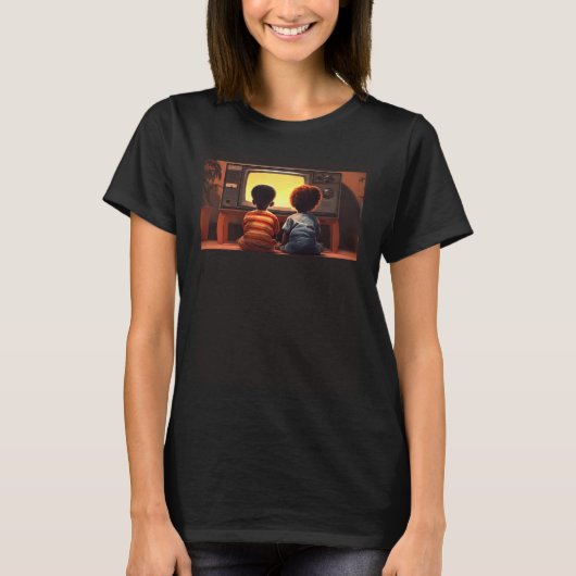 Cozy and Comfortable for TV Time T-Shirt (Vorderseite)