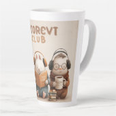 Cozy Animal Friends Reading and Relaxing Milchtasse (Rechte Ecke)