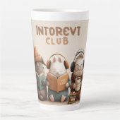 Cozy Animal Friends Reading and Relaxing Milchtasse (Vorderseite)