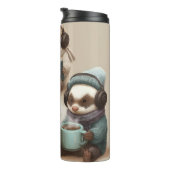 Cozy Animal Friends Reading and Relaxing Thermosbecher (Nach rechts gedreht)