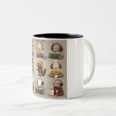 Cozy Animal Friends Reading and Relaxing Zweifarbige Tasse (VorderseiteRechts)